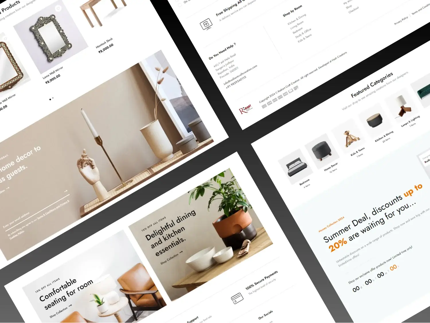 Radiant Craft Creation — Portfolio project by Techwara